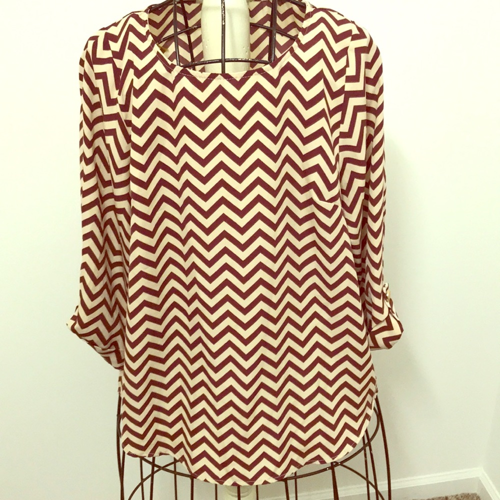 Boutique Brand Chevron Blouse